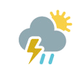 Sunday 5/18 Weather forecast for Xieng Tran, Vietnam, Thunderstorm with rain